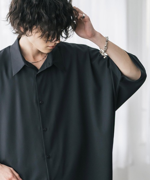 Rocky Monroe（ロッキーモンロー） シャツ 半袖 接触冷感 とろみビッグ