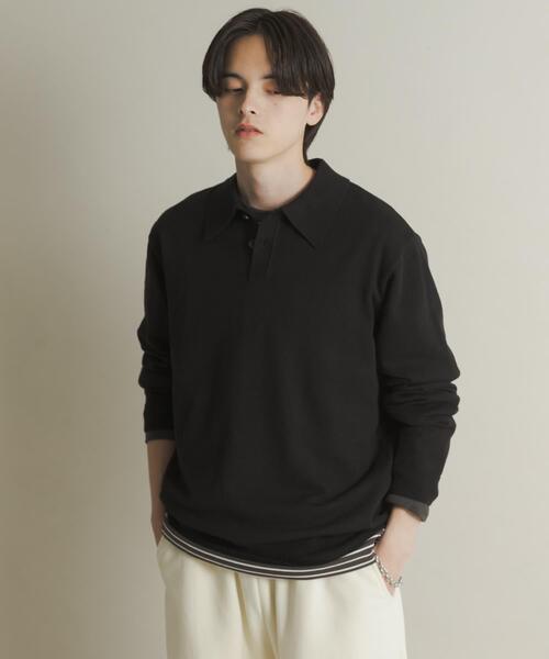 「SENSE OF PLACE by URBAN RESEARCH」 長袖ニット LARGE レッド メンズ_画像2