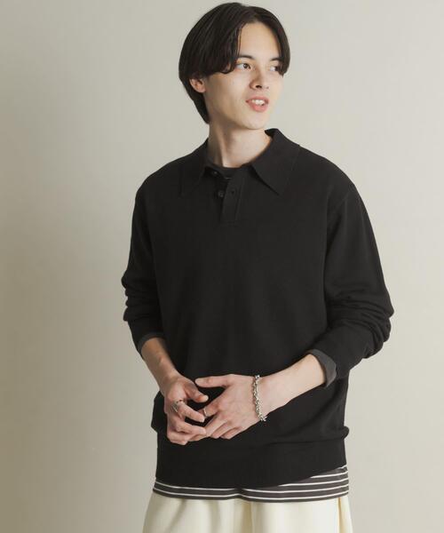 「SENSE OF PLACE by URBAN RESEARCH」 長袖ニット LARGE レッド メンズ_画像4