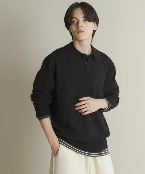「SENSE OF PLACE by URBAN RESEARCH」 長袖ニット LARGE レッド メンズ_画像5