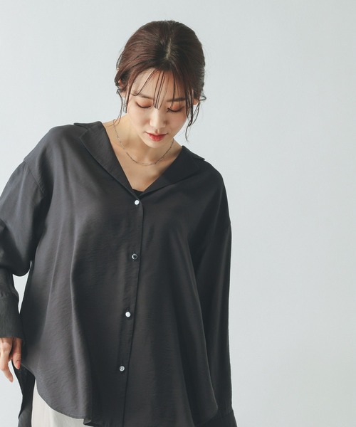 clore+ レディワークシャツ GLOBAL WORK（グローバルワーク） ブラウス シャツ シャツジャケット