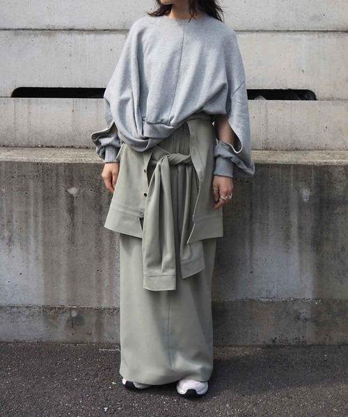 「THINGS THAT MATTER」 長袖カットソー FREE サックスブルー レディース_画像9