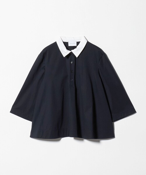 tシャツ トリコット テントライン ポロシャツ レディースの画像