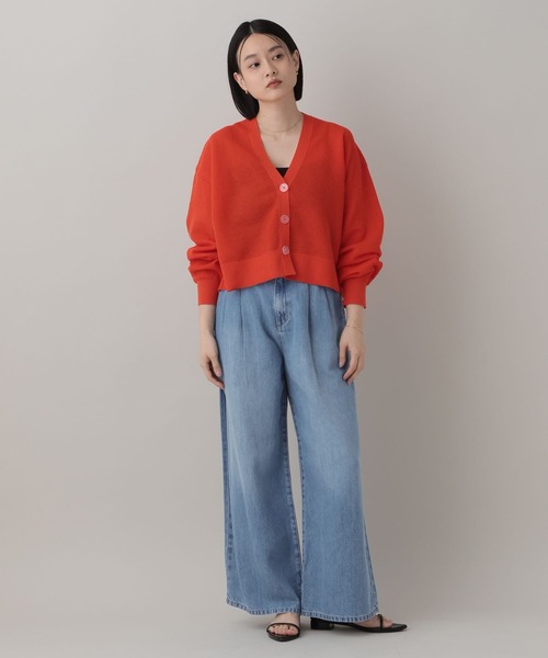 ジーンズ デニム デニムパンツ テンセルデニムパンツ レディースの画像