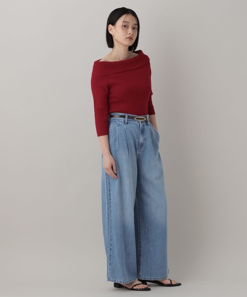 ジーンズ デニム デニムパンツ テンセルデニムパンツ レディースの画像