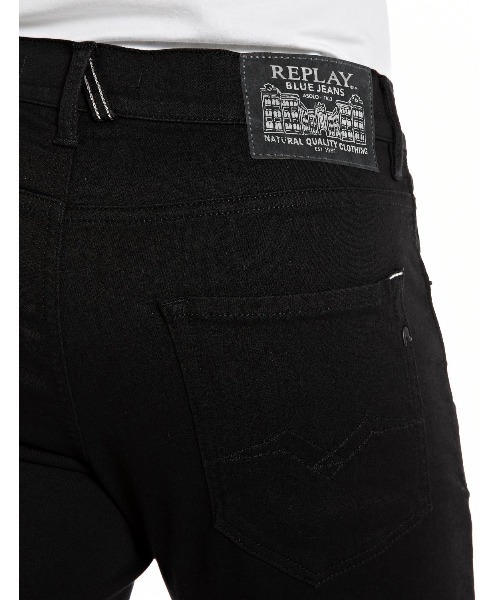 「REPLAY」 デニムパンツ 30inch ブラック メンズの画像