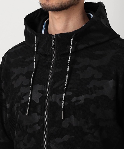 NICOLE CLUB FOR MEN  パーカー　黒　 NICOLE CLUB FOR MEN（ニコルクラブフォーメン） パーカー 「NICOLE