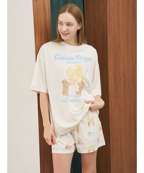 新品未使用Gelato Pique テディベアルームウェア gelato pique（ジェラートピケ） パジャマ ルームウェア アイス
