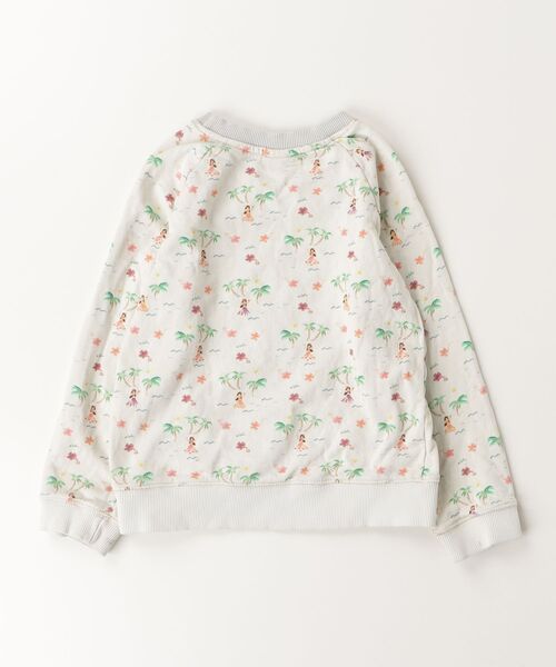 「BONTON」 「KIDS」花柄スウェットカットソー 8 グリーン キッズ_画像2