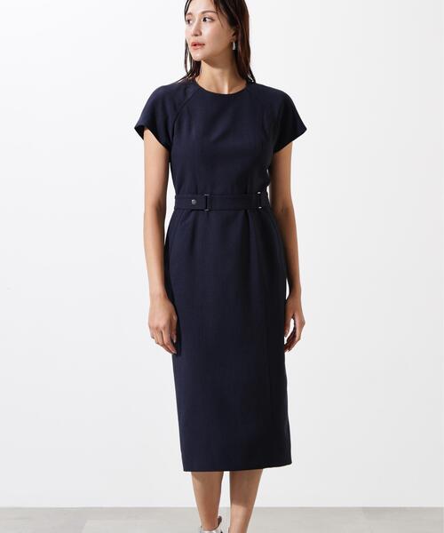 「PINKY&DIANNE」 半袖ワンピース 36 イエロー レディース_画像4