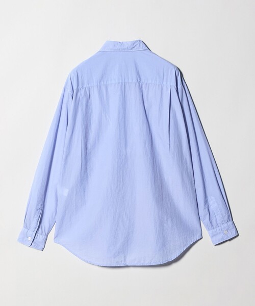 【新品】ガウディ GAUDI ナイロン ジャージー レギュラーカラー カジュアルシャツ ライトブルーxホワイト【サイズL】【メンズ】 California General Store（カリフォルニア ジェネラル ストア