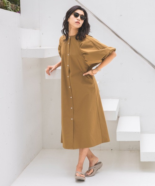 「HEREIAM」 半袖ワンピース MEDIUM ブラック レディース_画像2