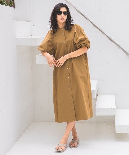 「HEREIAM」 半袖ワンピース MEDIUM ブラック レディース_画像4