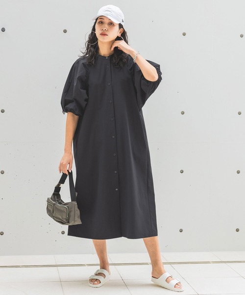 「HEREIAM」 半袖ワンピース MEDIUM ブラック レディース_画像6