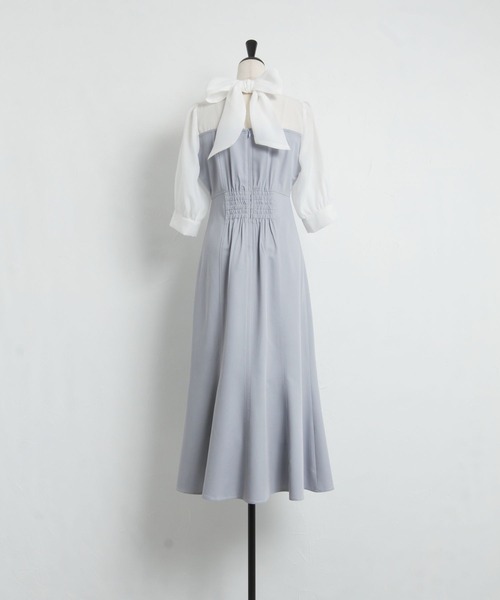 「tocco closet」 半袖ワンピース M サックスブルー レディース_画像8