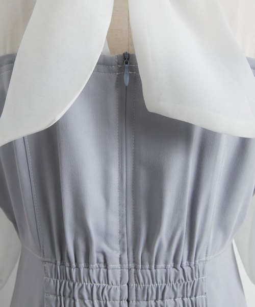 「tocco closet」 半袖ワンピース M サックスブルー レディース_画像9