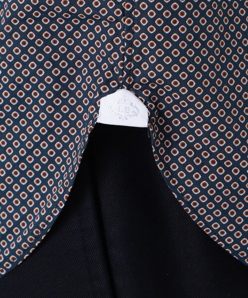 シャツ 「別注」LUIGI BORRELLI GABLE コットンプリント ボタンダウンシャツ メンズの画像