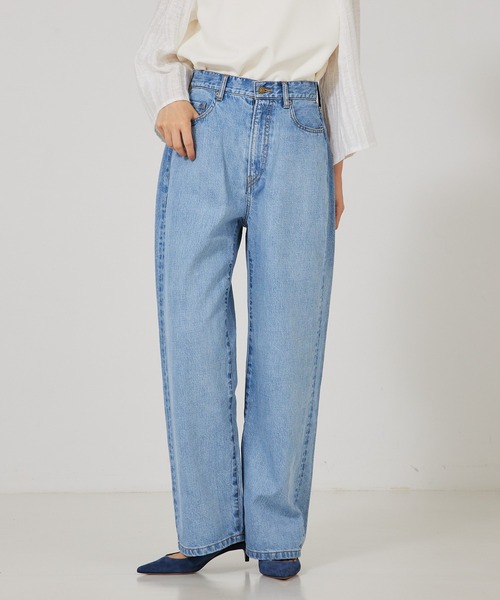 「qualite」 デニムパンツ 36 グレー レディース_画像2