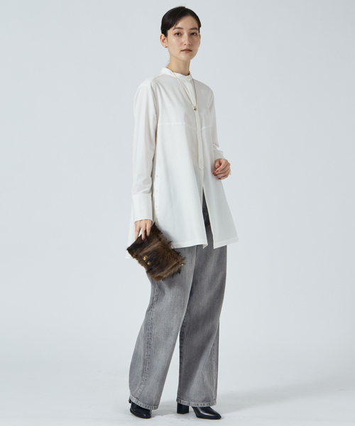 「qualite」 デニムパンツ 36 グレー レディース_画像6
