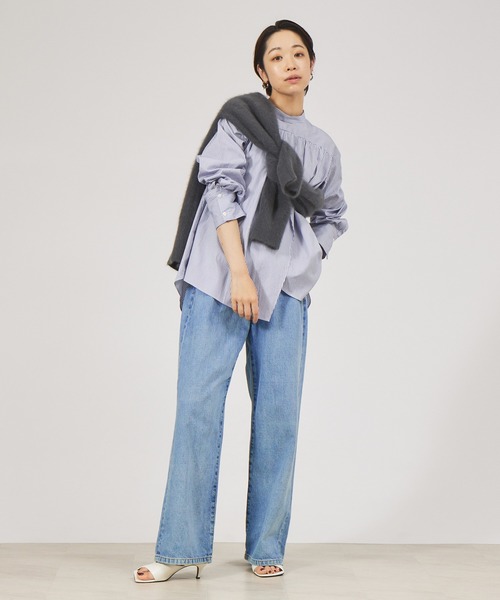 「qualite」 デニムパンツ 36 グレー レディース_画像8