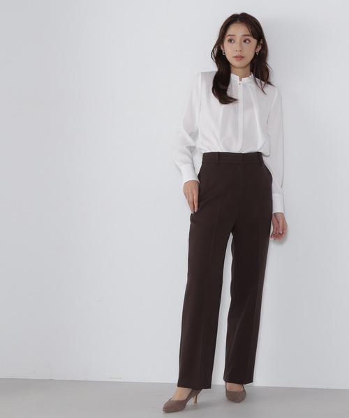 「NATURAL BEAUTY BASIC」 長袖ブラウス SMALL ブルー レディース_画像3