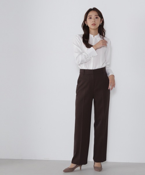 「NATURAL BEAUTY BASIC」 長袖ブラウス SMALL ブルー レディース_画像7