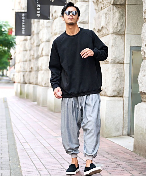 「CavariA」 イージーパンツ L グレー メンズ_画像8
