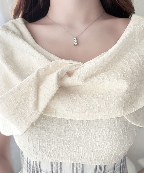 「mily bilet」 半袖ワンピース LARGE ベージュ レディース_画像8