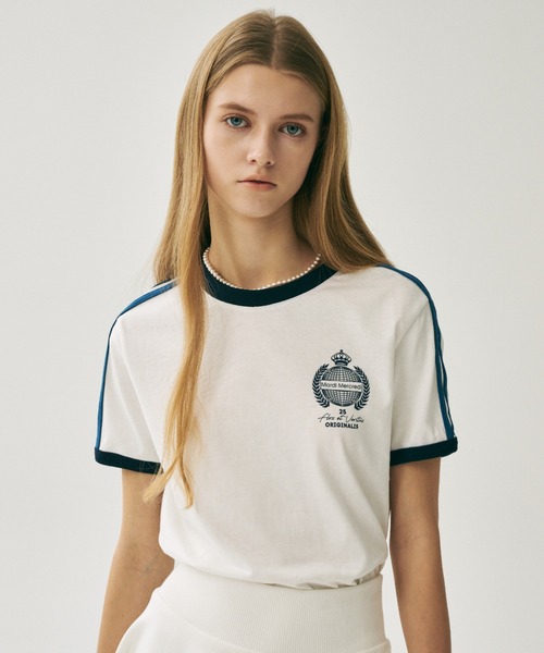 Mardi Mercredi（マルディメクルディ） tシャツ RINGER TSHIRT