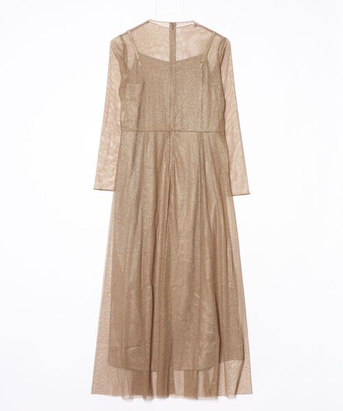 「kaene」 長袖ワンピース MEDIUM ブラウン レディース_画像2