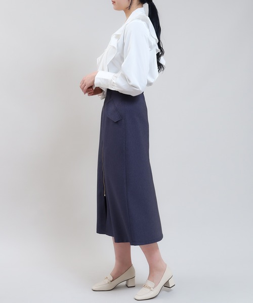 「TRUDEA」 スカート SMALL ネイビー レディース_画像3