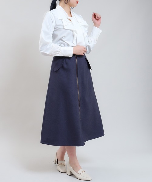 「TRUDEA」 スカート SMALL ネイビー レディース_画像4