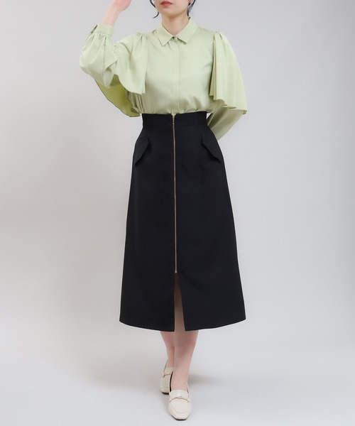 「TRUDEA」 スカート SMALL ネイビー レディース_画像6