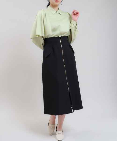「TRUDEA」 スカート SMALL ネイビー レディース_画像7
