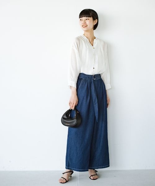 「ANNA LUNA」 長袖ブラウス LARGE ホワイト レディース_画像5