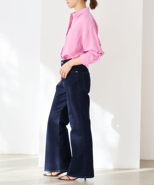 「IENA」 デニムパンツ 38 ネイビー レディース_画像9