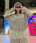 tシャツ LACE DOCKING LONG ...の詳細画像2