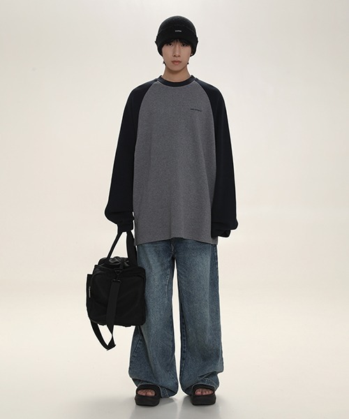 「MASONPRINCE」 長袖Tシャツ L グレー メンズ_画像3