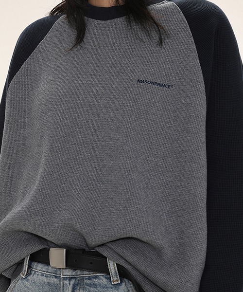 「MASONPRINCE」 長袖Tシャツ L グレー メンズ_画像4