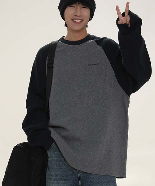 「MASONPRINCE」 長袖Tシャツ L グレー メンズ_画像7