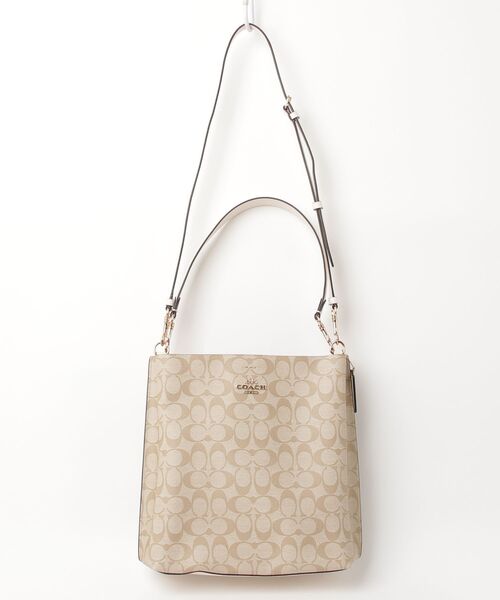 COACH（コーチ） 2WAYバッグ - ベージュ レディース : ZOZOTOWN Yahoo