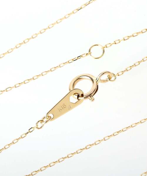 ネックレス 一粒ダイヤモンドの18金ネックレス「0.1ct」 レディースの画像