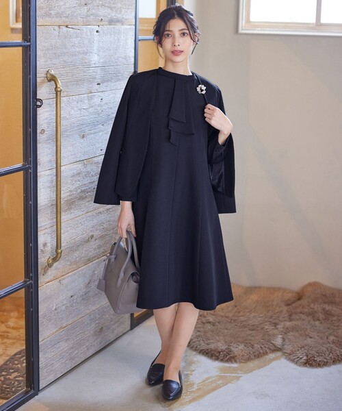 Tiaclasse ワンピース フリルドレープワンピース : ZOZOTOWN Yahoo!店