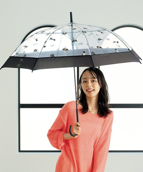 Wpc. 傘 「ビニール傘」ころころパンダアンブレラ 長傘 雨傘