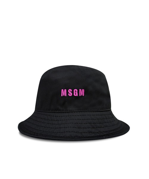 MSGM バケットハット 新品・未使用　アイコニックミニロゴ レディース　大特価 MSGM 帽子 ハット 「NEW」アイコニックミニロゴ バケットハット