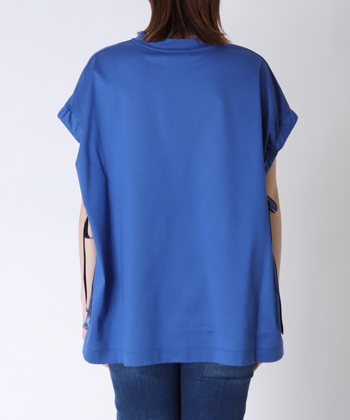 tシャツ L3 RIBBON T-SHIRT レディース TITE IN THE STORE tシャツ リボンテープ袖ギャザーTシャツ