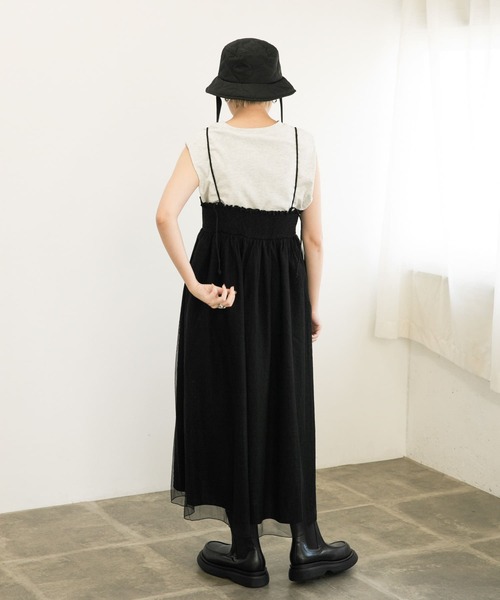 KBF（ケービーエフ） 帽子 ハット リボン付きキルティングバケットHAT