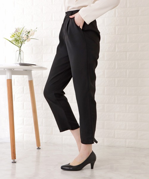 【25SS NEW】ANTEPRIMA_women / EASY クロップド丈パンツ Lace Ladies パンツ クロップド丈ハイウエストフロントタック