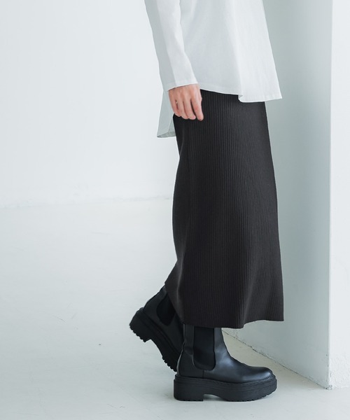 coca（コカ） スカート リブニットロングスカート : ZOZOTOWN Yahoo!店