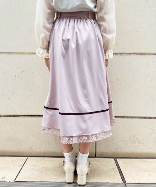 axes femme マルチWAYフリルスカート、ストライプ柄ブラウス　セット axes femme マルチWAYフリルスカート、ストライプ柄ブラウス